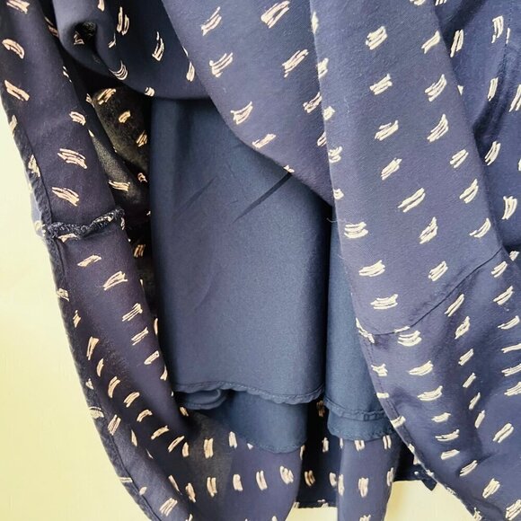 MM Lafleur Samantha wrap dress , Blue dots prints, Plus size 3 - Picture 9 of 12